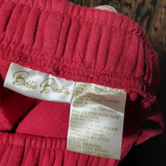 BOBBIE BROOKS Solid Women's XL Red Stretch Waist Pull On Pants - Picture 5 of 5